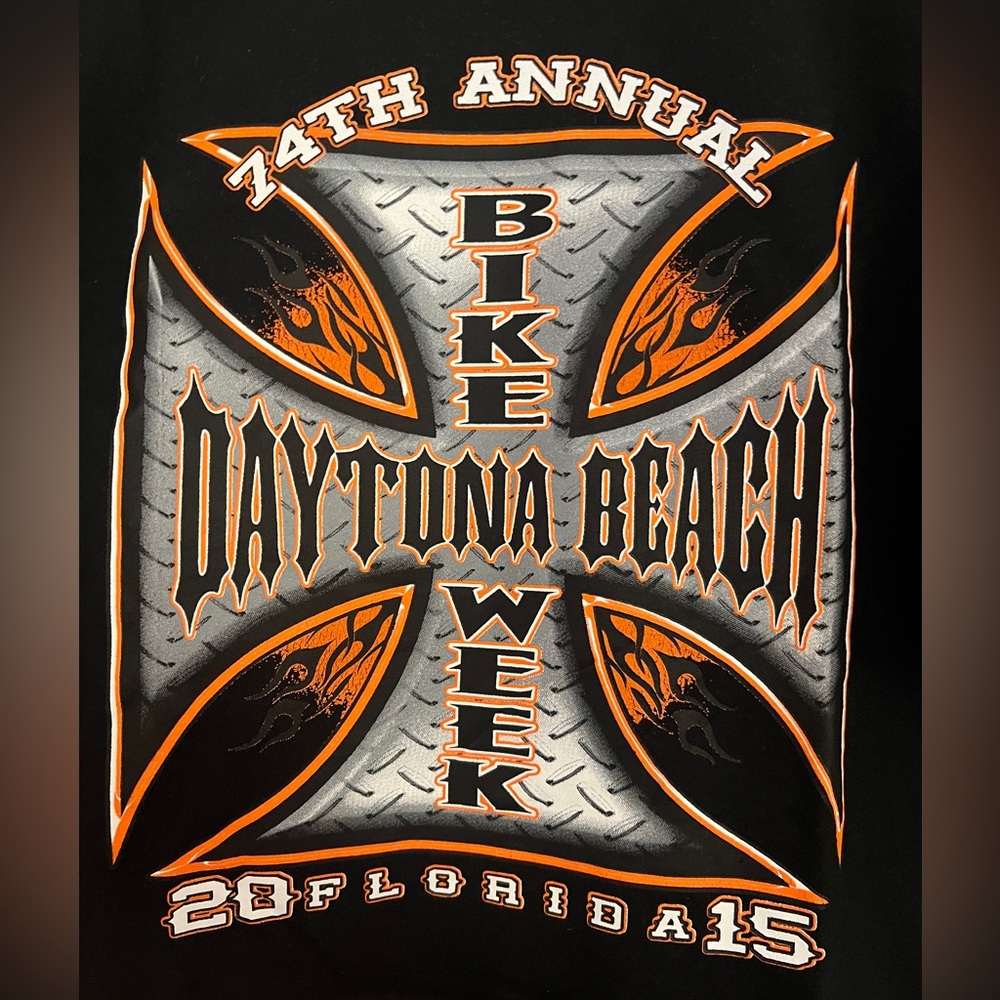 Black Daytona oversized Harley Davidson t shirt